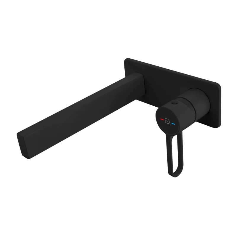 Baterie lavoar incastrata FDesign Zaffiro negru mat monocomanda
