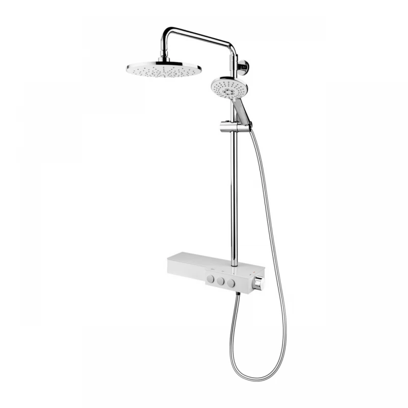 Sistem de dus FDesign Tempra crom lucios cu baterie monocomanda 