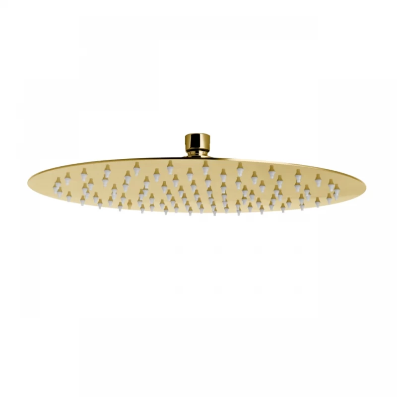 Palarie de dus rotunda FDesign Inula finisaj auriu 1 functie 300 mm