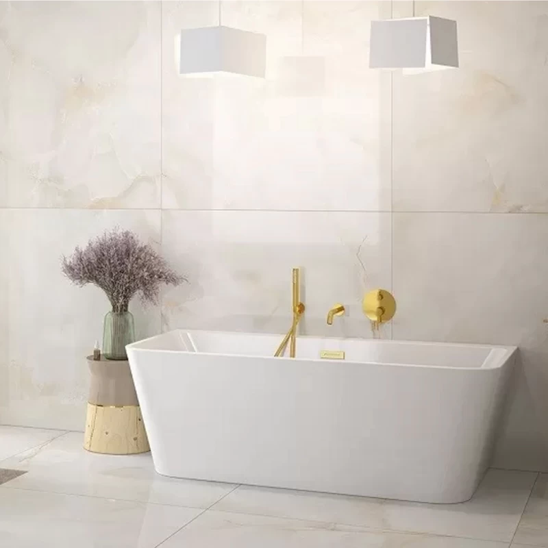 Cada freestanding Besco Varya alb 150x75 cm