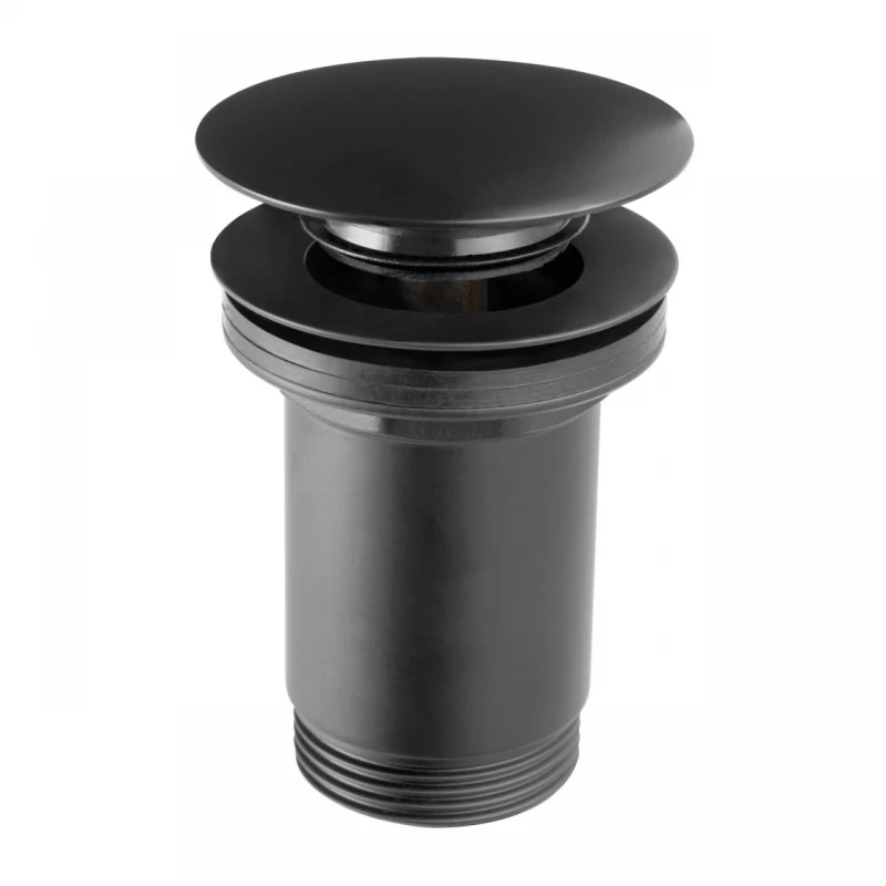 Ventil lavoar Click-Clack FDesign Kleome cu preaplin negru mat