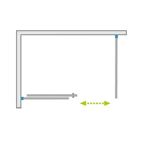 Set promotional cabina de dus Radaway Alienta DWJ+S negru mat 100x90 cm cu cadita si sifon
