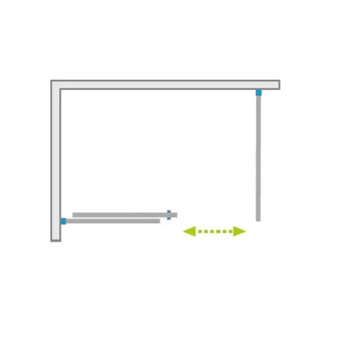 Set promotional cabina de dus Radaway Alienta negru mat 80x100 cm cu cadita si sifon
