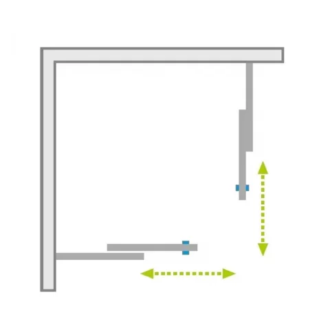 Set promotional cabina de dus Radaway Alienta negru mat 90x90 cm cu cadita si sifon