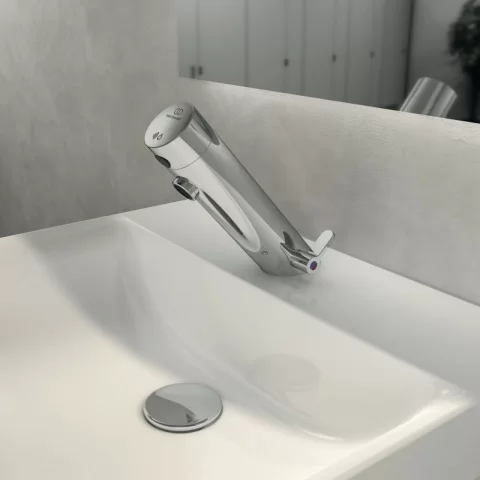 Baterie lavoar Ideal Standard SensorFlow crom lucios alimentare la retea