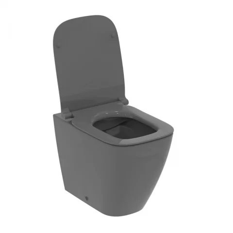 Vas WC pe pardoseala Ideal Standard i.life B BTW rimless gri lucios 