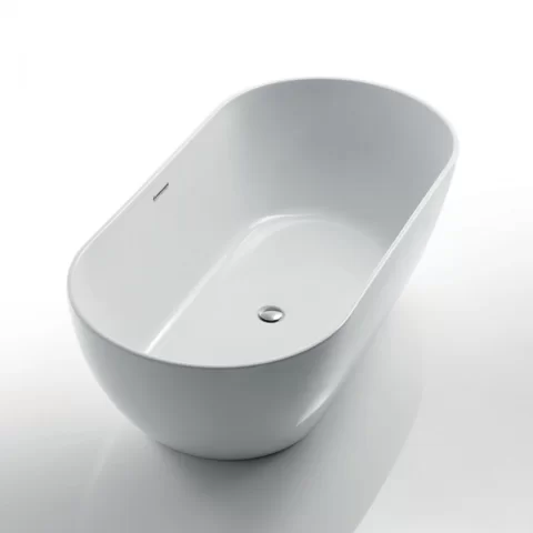 Cada freestanding Kreiner Marbella 169x80 cm alb