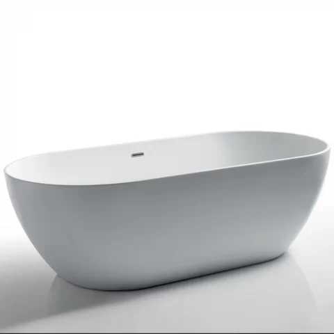 Cada freestanding Kreiner Marbella 169x80 cm alb