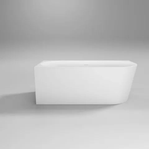 Cada freestanding Coloana Laguna 160x80 cm acril alb stanga