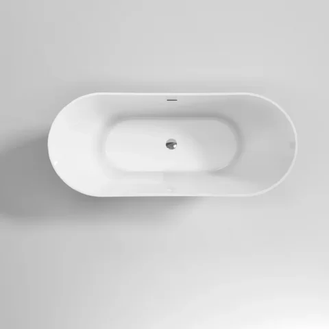 Cada freestanding Coloana Amanda 170x73 cm acril alb 