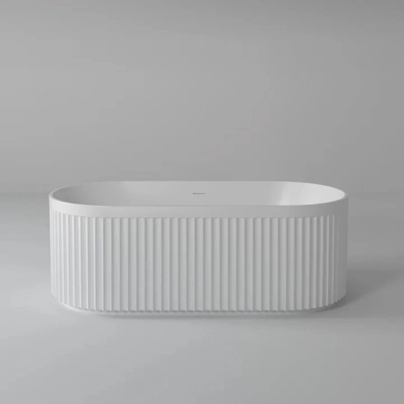 Cada freestanding Coloana Aria 150x80 cm acril alb mat