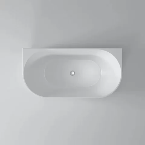 Cada freestanding Coloana Beatrice 170x80 cm acril alb