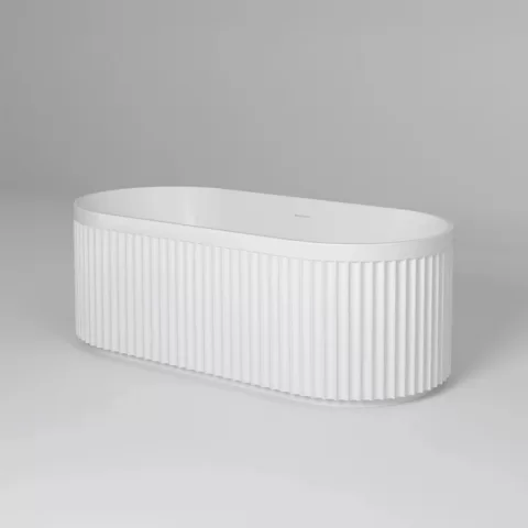 Cada freestanding Coloana Aria 150x80 cm acril alb mat