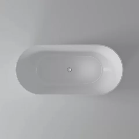 Cada freestanding Coloana Aria 150x80 cm acril alb mat