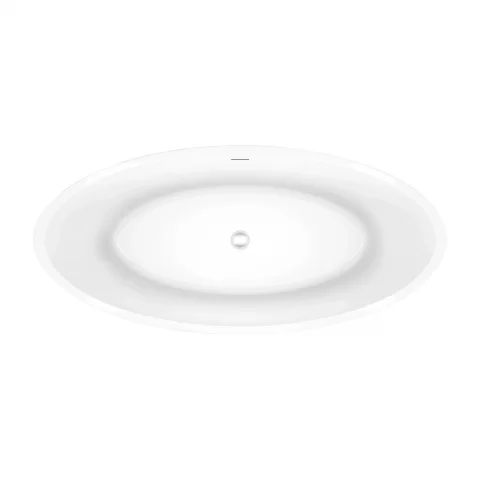 Cada freestanding Coloana Delia 170x78 cm acril alb