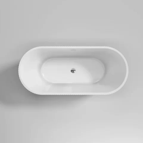 Cada freestanding Coloana Antonia 170x75 cm acril alb 