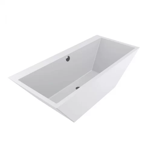Cada freestanding compozit Coloana Temza 179.2x79.6 cm alb mat