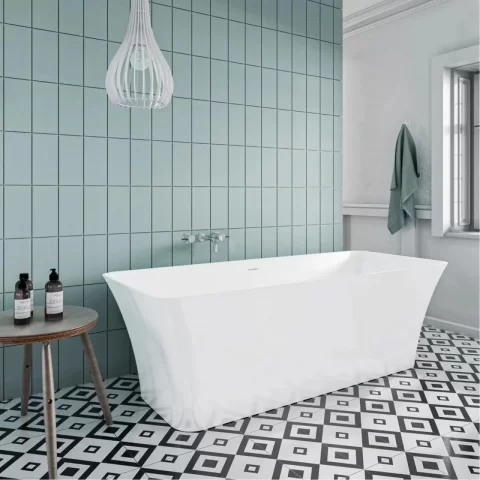 Cada freestanding compozit Coloana Bonita 180x75.5 cm alb mat