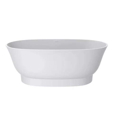 Cada freestanding compozit Coloana Molly 160x81 cm alb mat