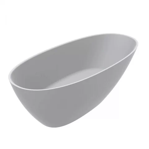 Cada freestanding compozit Coloana Melbourne 168.5x76 cm alb mat
