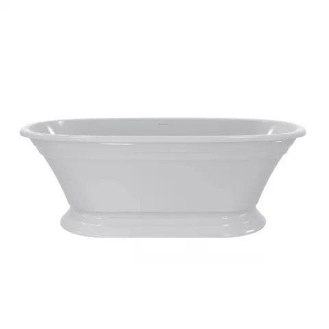 Cada freestanding compozit Coloana Anastasia 175x80 cm alb lucios