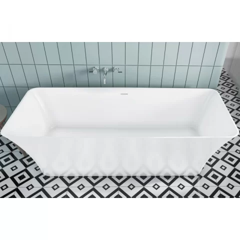 Cada freestanding compozit Coloana Bonita 180x75.5 cm alb lucios