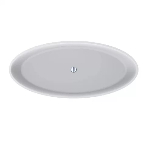 Cada freestanding compozit Coloana Madonna 180x80 cm alb mat