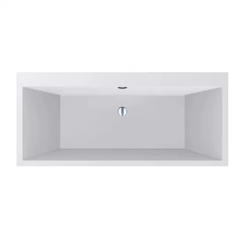 Cada freestanding compozit Coloana Temza 179.2x79.6 cm alb mat