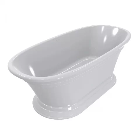 Cada freestanding compozit Coloana Anastasia 175x80 cm alb lucios