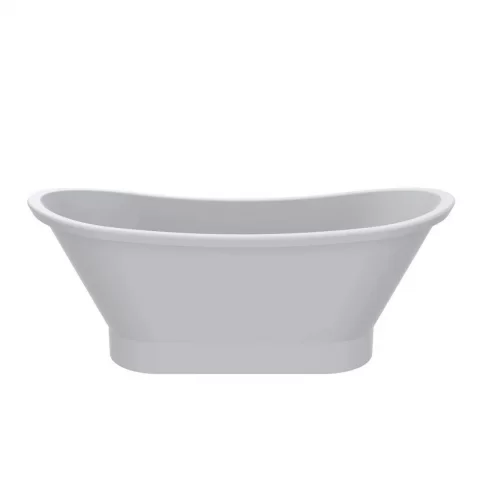 Cada freestanding compozit Coloana Charlotte 160.5x66 cm alb mat