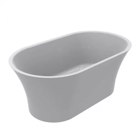 Cada freestanding compozit Coloana Helga 150x85 cm alb lucios