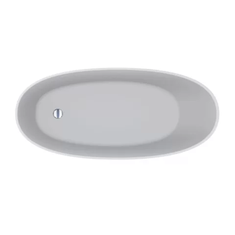 Cada freestanding compozit Coloana Melbourne 168.5x76 cm alb mat