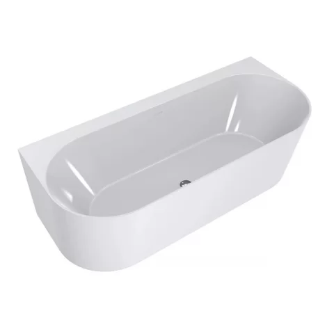 Cada freestanding compozit Coloana Bali 170x75 cm alb lucios