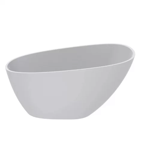 Cada freestanding compozit Coloana Valeria 140x74 cm alb mat