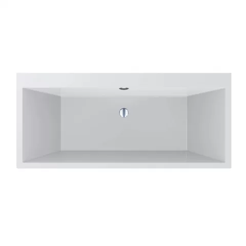 Cada freestanding compozit Coloana Temza 179.2x79.6 cm alb lucios