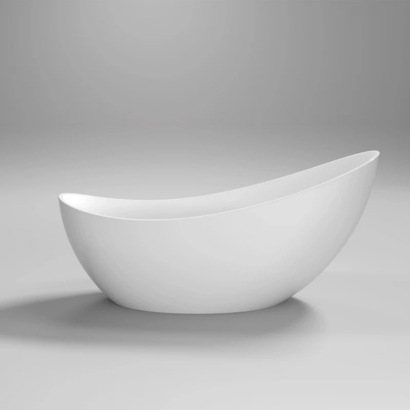 Cada freestanding Coloana Eva 175x73 cm acril alb