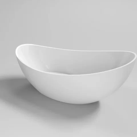 Cada freestanding Coloana Eva 175x73 cm acril alb