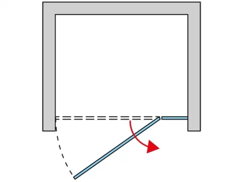 SUPER PROMO Usa cabina dus pivotanta SanSwiss Escura 120xH200 cm