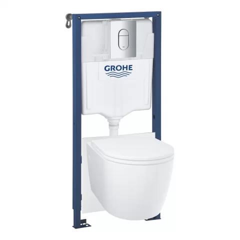 Set promo Rezervor WC incastrat cu cadru si izolare fonica, Geberit Duofix Sigma, 12 cm