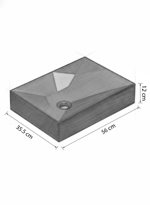 Lavoar Ceramic Negru Mat A526-CBK-M