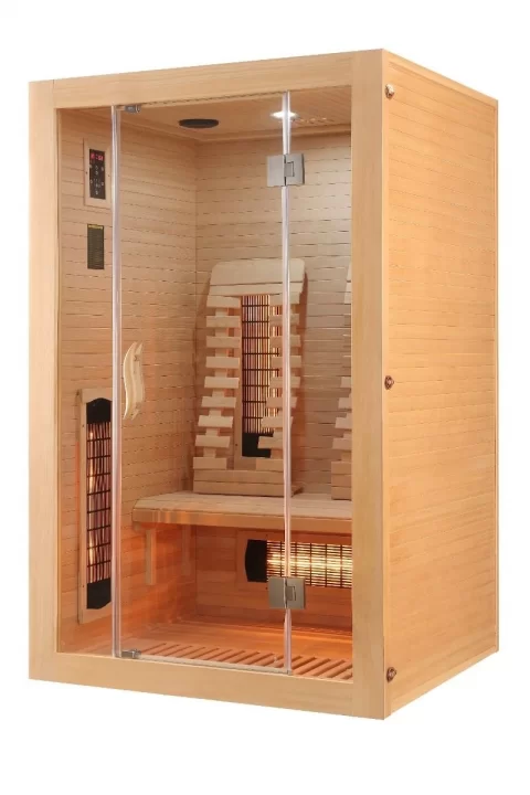 Sauna uscata 2 persoane Sanotechnik MALMO cu 7 rezistente 120x105xH190 cm