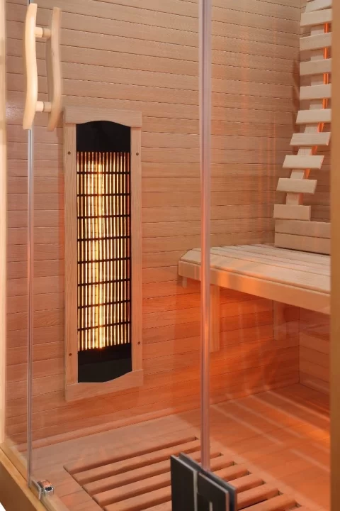 MALMO 2, Sauna cu Infrarosu + Carbon - Magneziu, 120 x 105 x 190cm