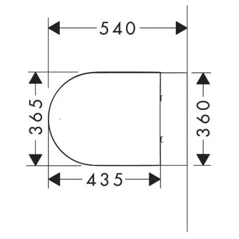 Vas wc Hansgrohe GladeLake S cu capac soft-close suspendat fără margine alb lucios