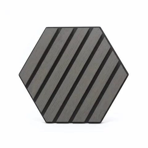 Panou riflaj decorativ, hexagonal - Antracit Mat XYPT-05