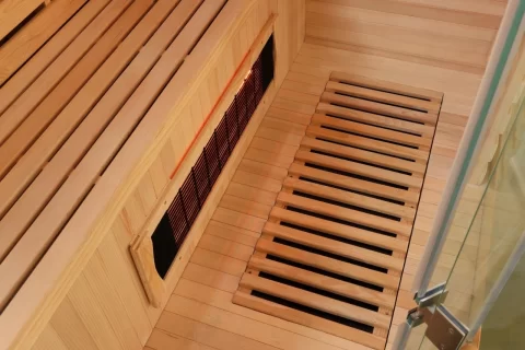 Sauna Sanotechnik Deluxe brad canadian 150x150xH200 cm cromoterapie