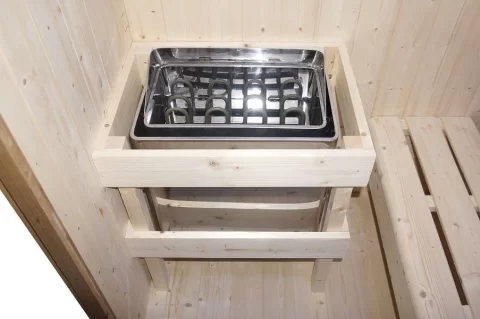 Sauna finlandeza mixta de exterior Sanotechnik Lahti 5-6 persoane 201,5x181,5x200,2cm