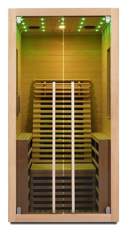 Sauna Sanotechnik Carbon 1 brad canadian 130x100xH195 cm LED Starlight 