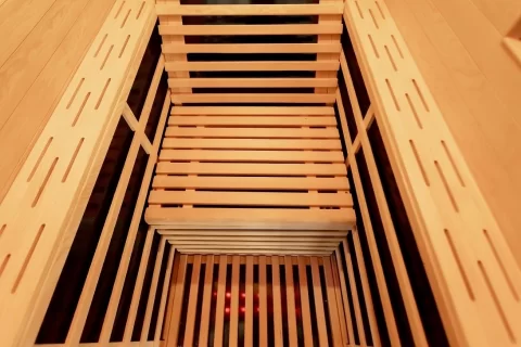 Sauna Sanotechnik Carbon 1 brad canadian 130x100xH195 cm LED Starlight 