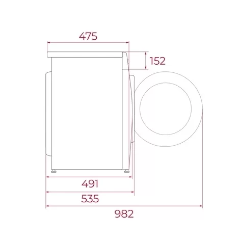 Mașină de spălat rufe free-standing fără uscător, Motor Inverter, 400 - 1400 rpm, Capacitate spălare: 8 kg