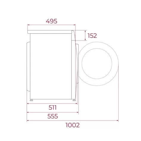 Mașină de spălat rufe free-standing fără uscător, Motor Inverter, 400 - 1400 rpm, Capacitate spălare: 9 kg